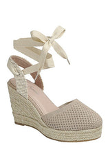 Capri Laceup Wedge