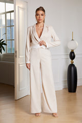 Mila V-Neck Pants Set