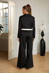 Mila V-Neck Pants Set