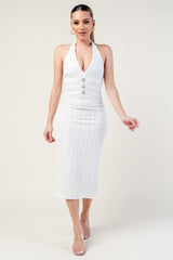 Lucy Halter Midi Dress