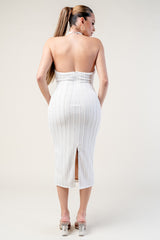 Lucy Halter Midi Dress