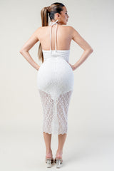 Yudi Halter Midi Dress