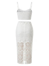 Kaia Crochet Midi Skirt Set