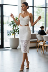 Kaia Crochet Midi Skirt Set