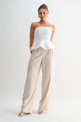 Eva Tailored Straight-leg Pants