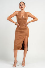 Sienna Halter Midi Dress