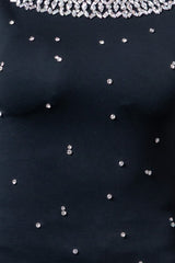 Sabrina Luxe Rhinestone Long Sleeve Top