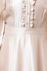 Vivienne Rhinestone Neck Midi Dress