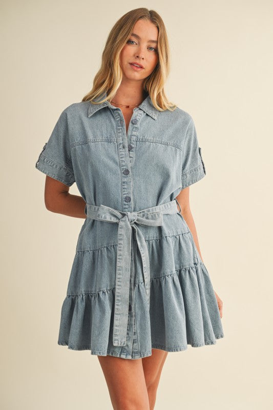 Amelia Denim Dress – Styles Boutique Miami