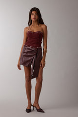 Clara Suede Tube Top