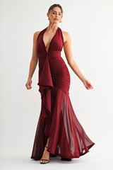 Isabella Halter Maxi Dress