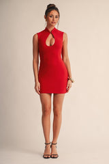 Selene Keyhole Bodycon Mini Dress