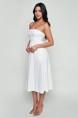 Celina Lace-up Back Midi Dress