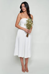 Celina Lace-up Back Midi Dress