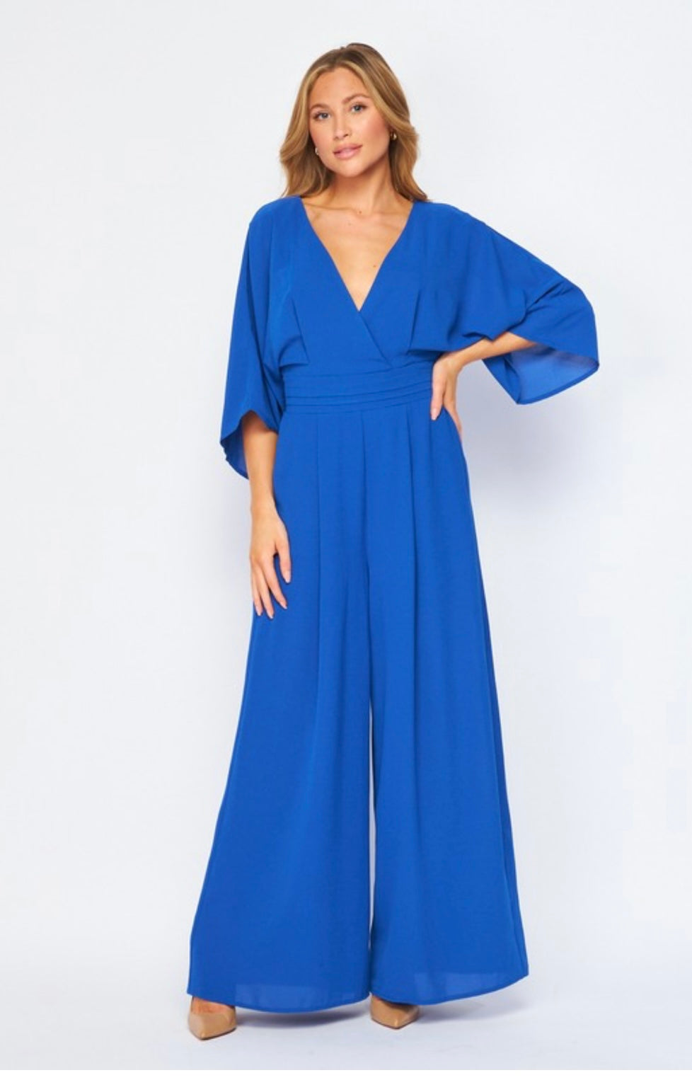 Fashion V-Neck Sleeveless Print Jumpsuit