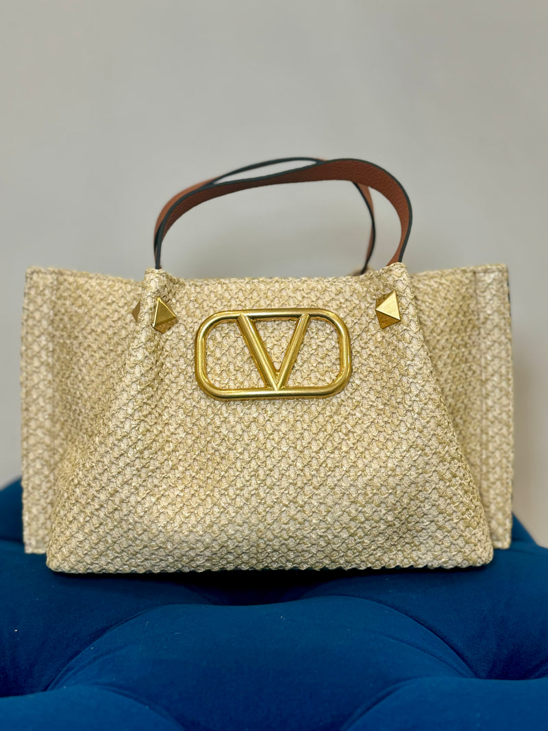 Valentina Raffia Bag