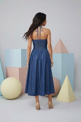 Karol Denim Midi Dress