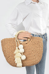 Santorini Tassel Tote Bag