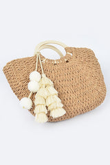 Santorini Tassel Tote Bag