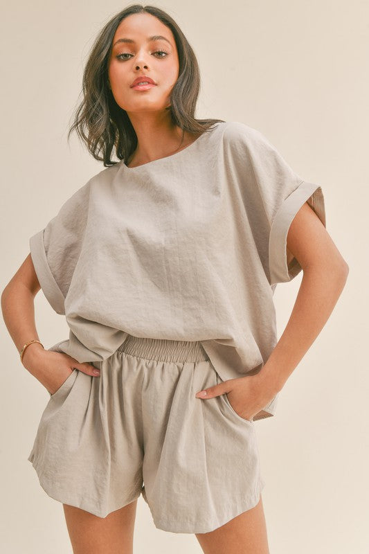Kelcey Relaxed Fit Shorts Set
