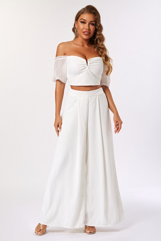 Aria Pleated Pant Set