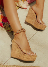 Hannah Clear Front Wedges