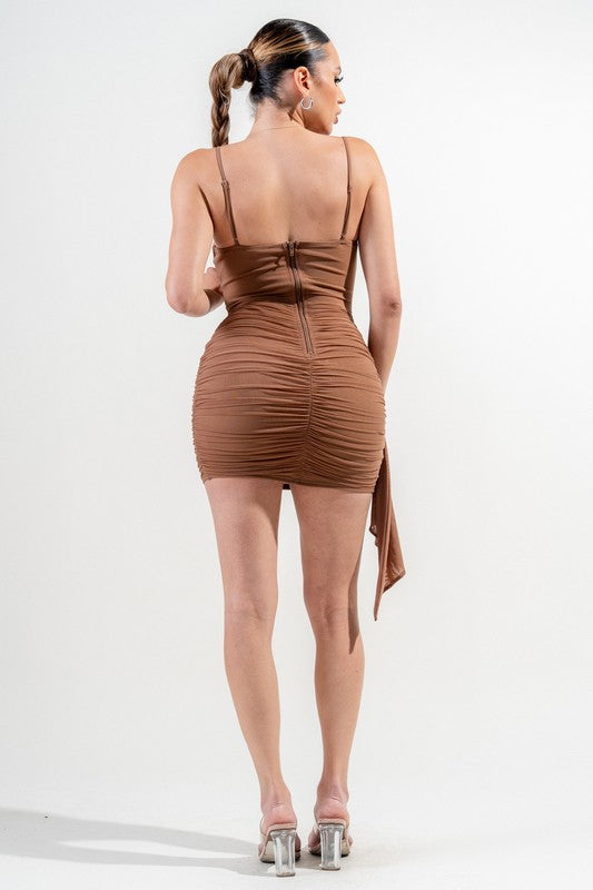 Chloe Luxe Mesh Mini Dress