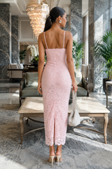 Jane Lace Strapped Long Dress