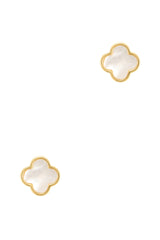 Pearled Clover Earrings