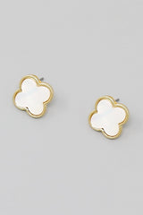 Pearled Clover Earrings