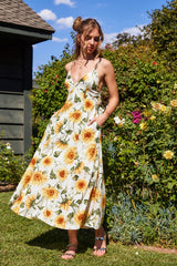 Sunflower Midi Dress