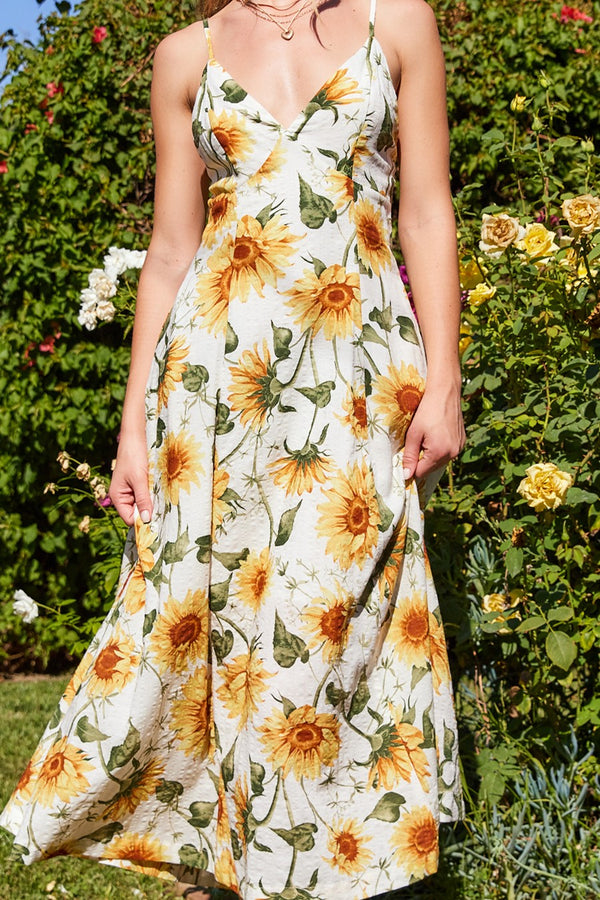Sunflower Midi Dress