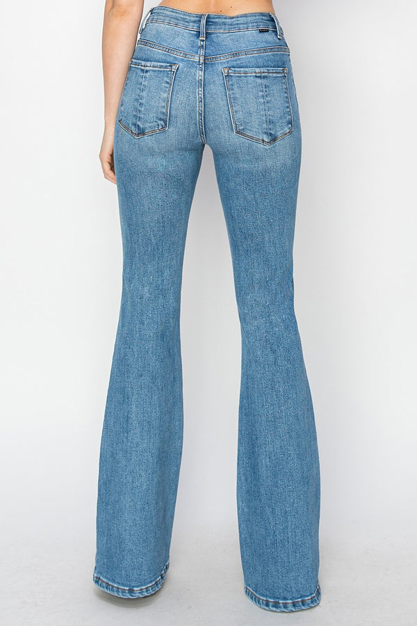 Mid Rise Flare Basic Jeans