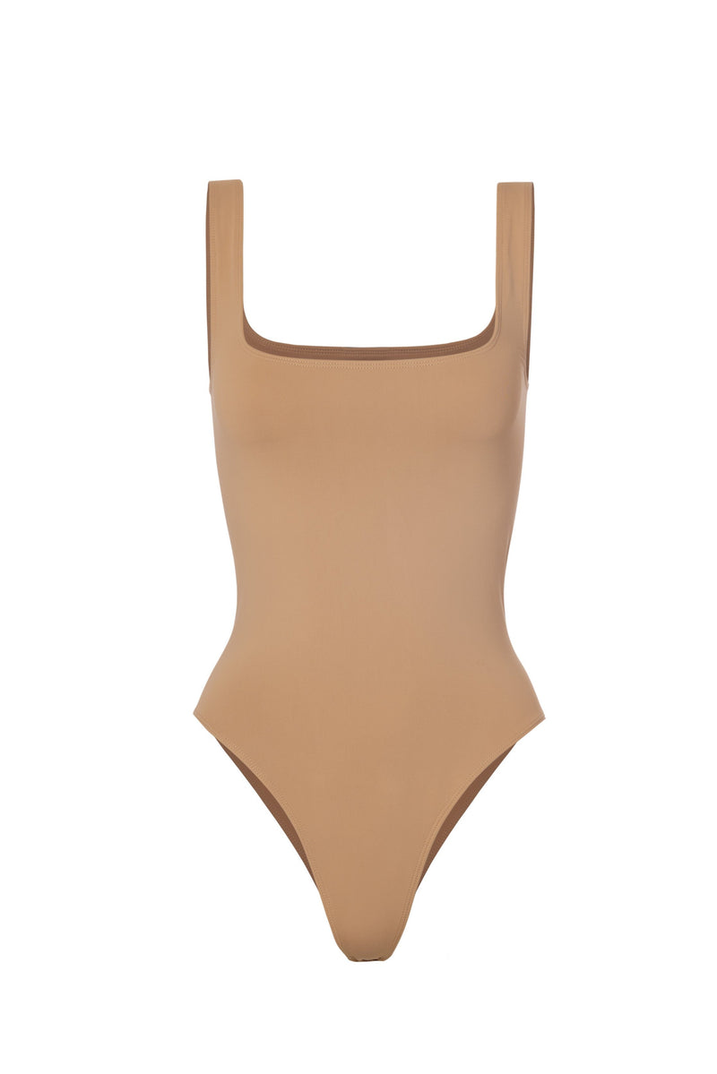 Square neck tank bodysuit