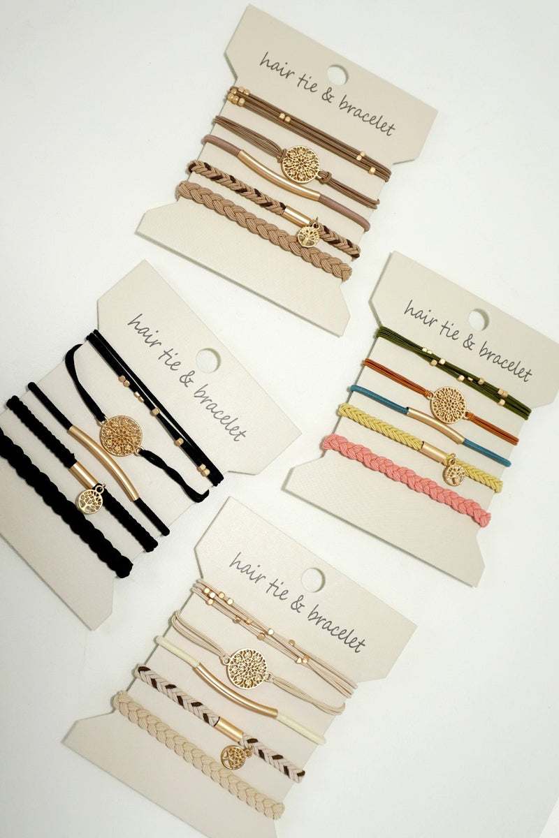 Boho Bracelet & Hair Ties