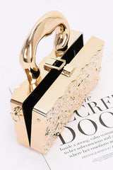 Camila Metallic Acrylic Bag