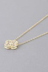 Bejeweled Clover Necklace