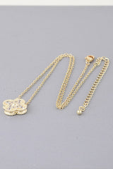 Bejeweled Clover Necklace