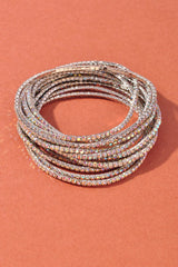 Rhinestone Stretch Bracelet Set