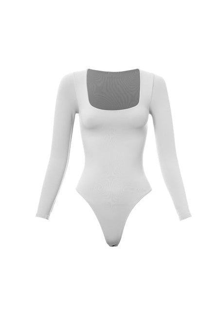 Square Neck Long Sleeve Bodysuit