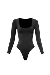 Square Neck Long Sleeve Bodysuit