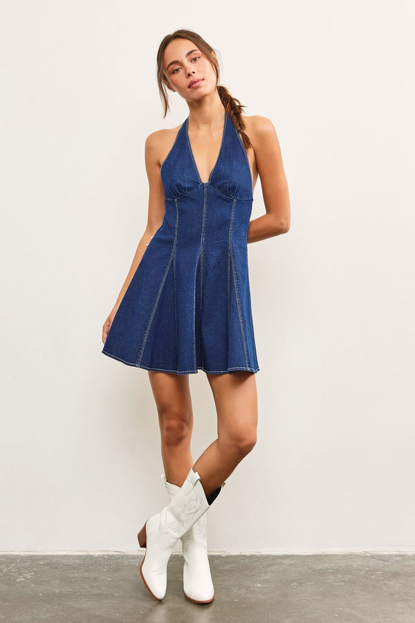 Olivia Denim Midi Dress