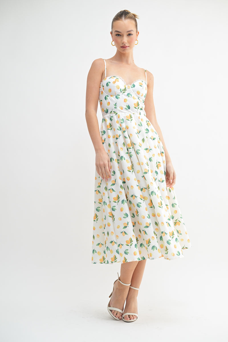 Lemon Midi Dress