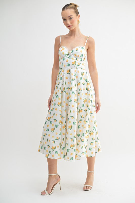 Lemon Midi Dress