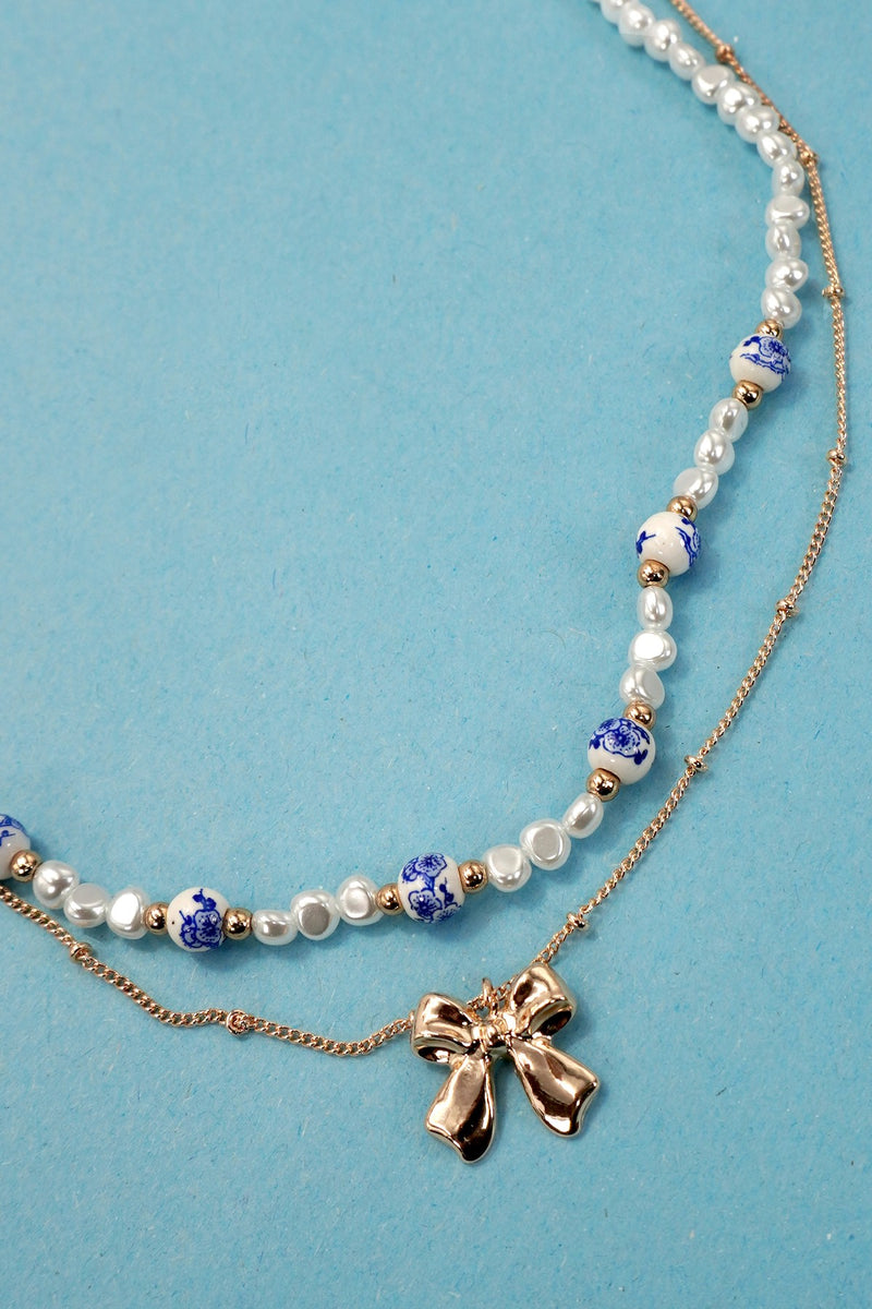 Bow Multi-layer Necklace
