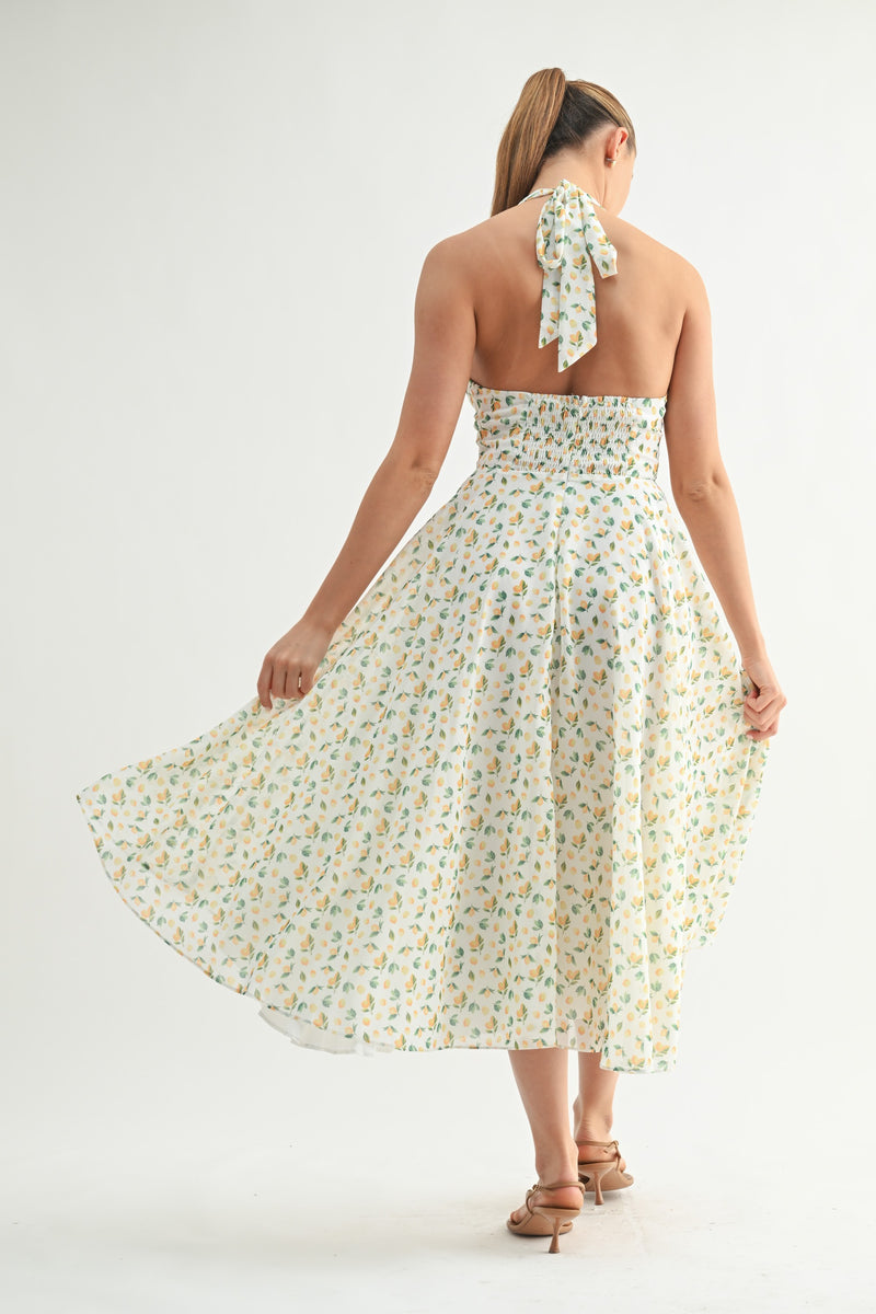 Lumi Halter Midi Dress