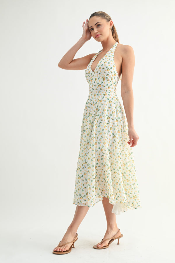Lumi Halter Midi Dress