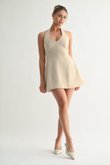 Isabella Halter Mini Dress
