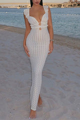 Thea Sheer Lace Cover-Up Dress