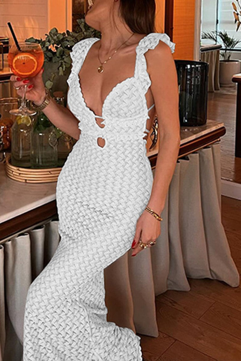Thea Sheer Lace Cover-Up Dress
